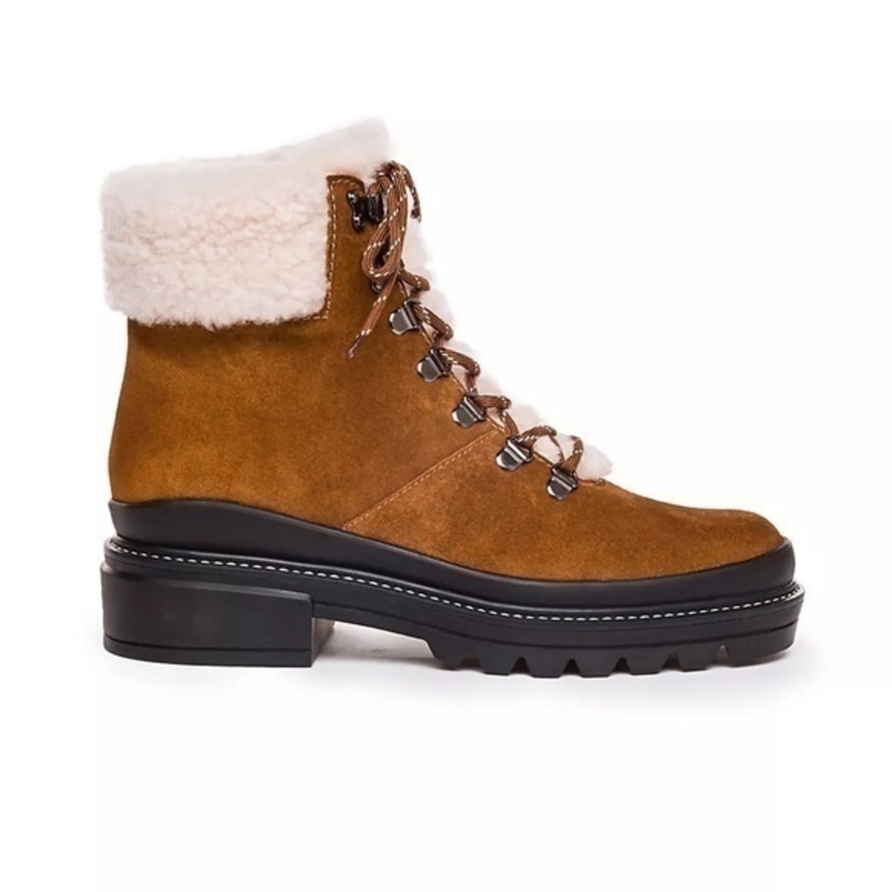 Anthropologie X Bernardo Dash Hiker Boots tan size 6 women’s